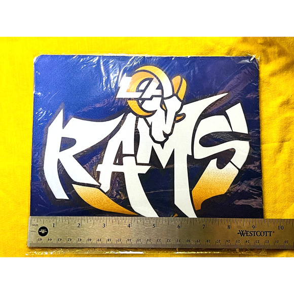 Brand New Rams Graffiti Football Mouse Pad 9.4x8 in - Picture 1 of 2